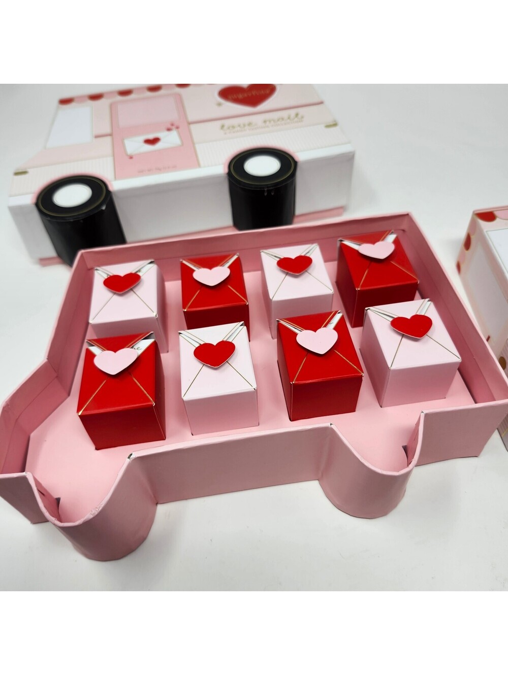 Sugarfina Love Mail Candy Truck Boxes Set of 2 Empty Reusable Gift Boxes - Picture 2 of 5